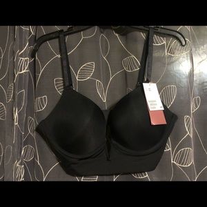 Black Microfiber Push-up H&M Bralette NWT